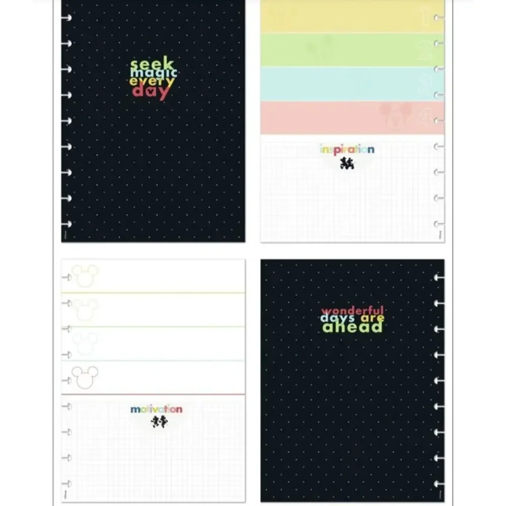 NEW Happy Planner Disney Minnie Mickey Classic Planner Companion Folders Papers